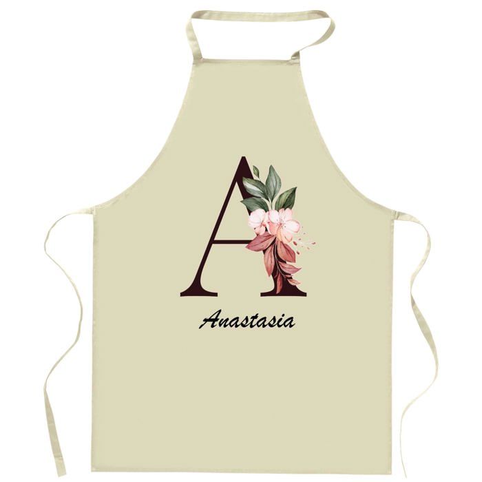Tablier de cuisine - Anastasia Lettre - Impression bretonne - Coton résistant - Imprimé en France