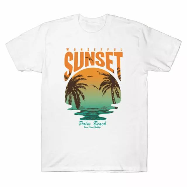 For Short Palm Great Sunset Beach Holiday A Wonderful Cotton Sleeve