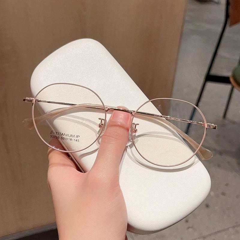 Сверхлегкие простые металлические многоугольные очки Yan WeNY в ретро-оправе, модные мужские и женские очки, которые могут быть оснащены очками для близорукости.