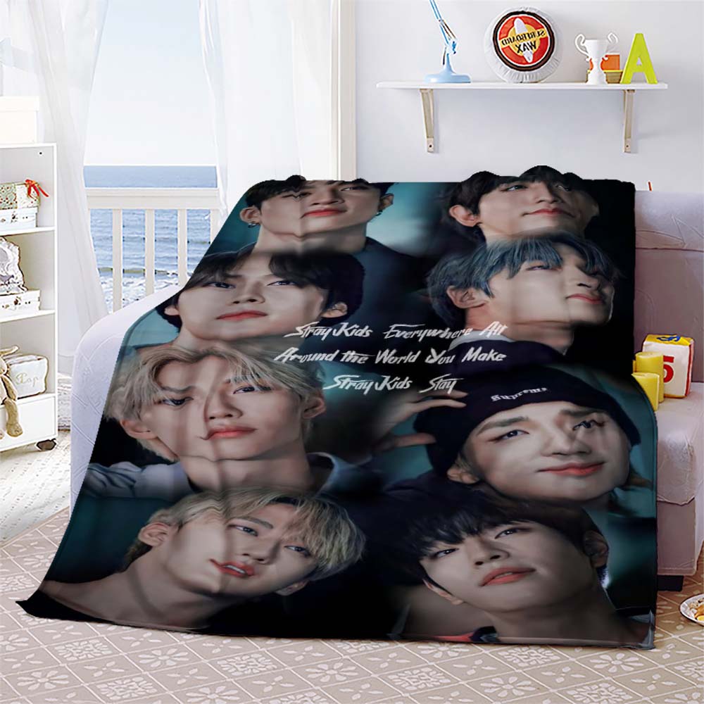 Бродячее детское одеяло, мягкий чехол для дивана, одеяло Kpop Singer, фланелевое одеяло, легкие теплые одеяла для кровати, дивана, спальни