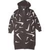 Nike Спортивная одежда Phoenix Cozy Bouclé All Over Print Hooded Loose Long Knit Sweater Women sweater Medium-Gray FD4283-254