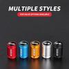 PCVHD1 4Pcs Metal Car Wheel Tire Valves Cap Waterproof Dustproof Cover For VW Volkswagen GTI R Rline Golf Beetle Passat Sharan Jetta