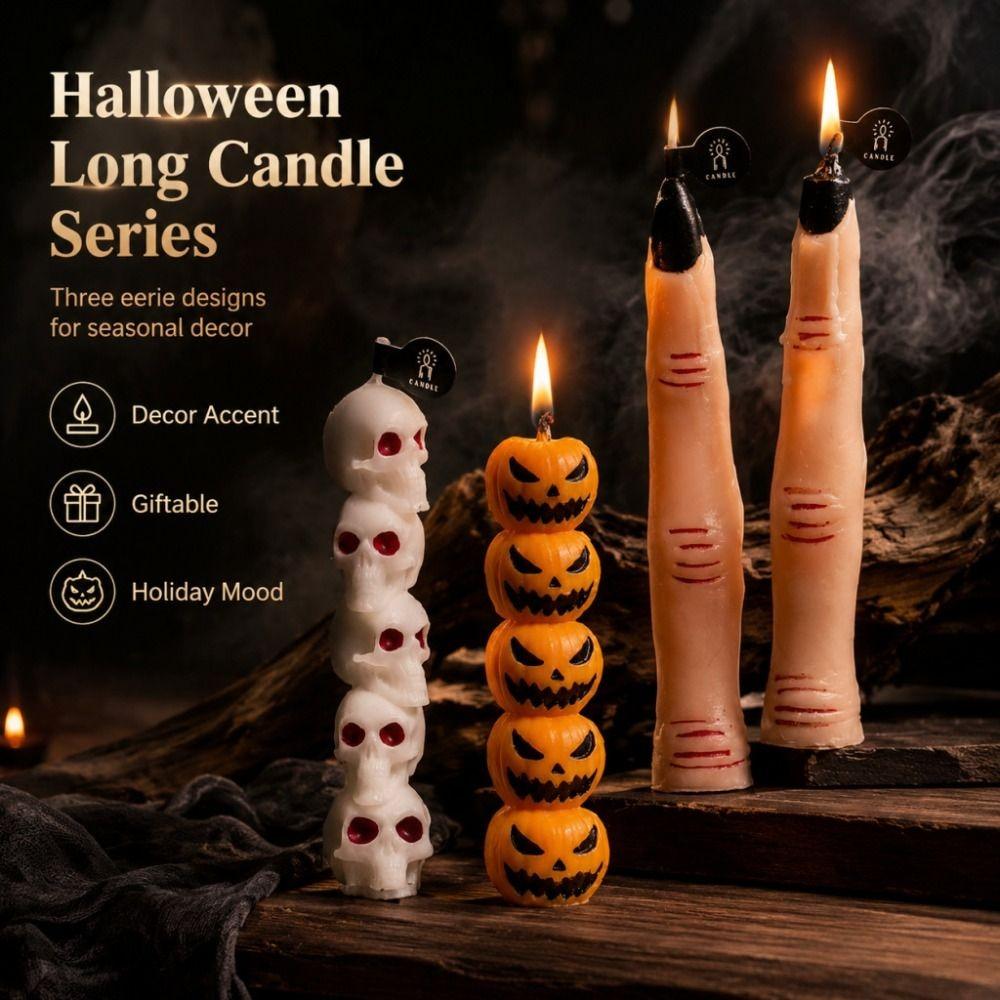 3D Silicone Molds Multi-Style Pillar Candle Molds Shapes Candle Molds Halloween