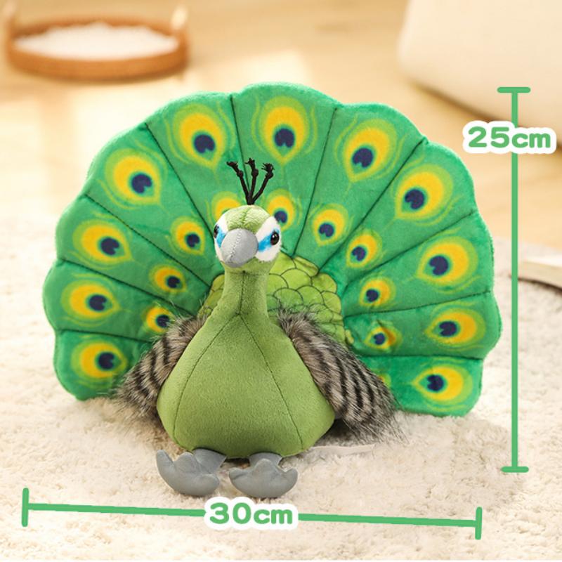 1 шт. 25*30 см, симпатичная имитация павлина, плюшевые игрушки, кавайные куклы, мягкая игрушка в виде павлина, прекрасный домашний декор на день рождения, подарки