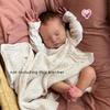 BZDOLL 50 СМ Мягкий Винил Спящий Реборн Кукла Игрушка для Девочки 20 Дюймов 3D Кожа с Видимыми Венами Как Настоящая Подарок на День Рождения для Девочки