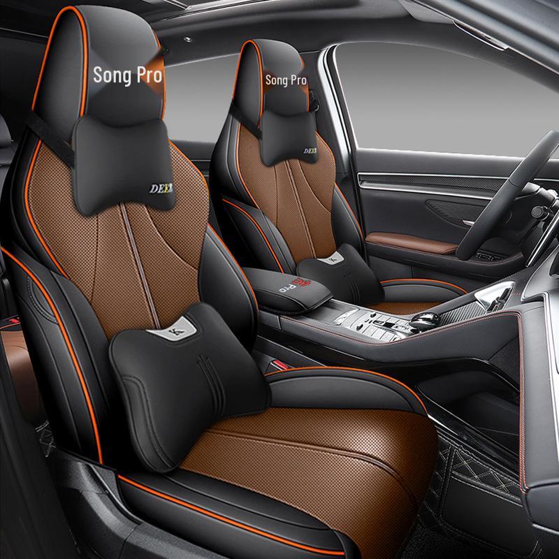 BYD Song PRO dm-i Universal Leather Car Seat Cushion: Four-Season Full Coverage