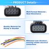 X Autohaux No.22853028 Male and Female Headlights Connector Harness Plug Wire for Chevrolet