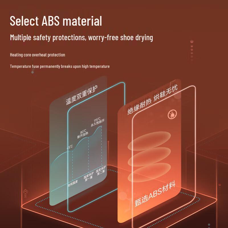 Rainbow Foldable Electric Shoe Dryer