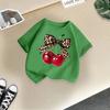 Children's Casual Short-sleeved T-shirt - Summer Girl's Cute Cherry T-shirt