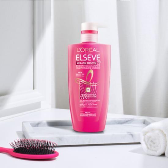 L'Oreal Paris Keratin Smooth Shampoo 410ml (Damage Care)