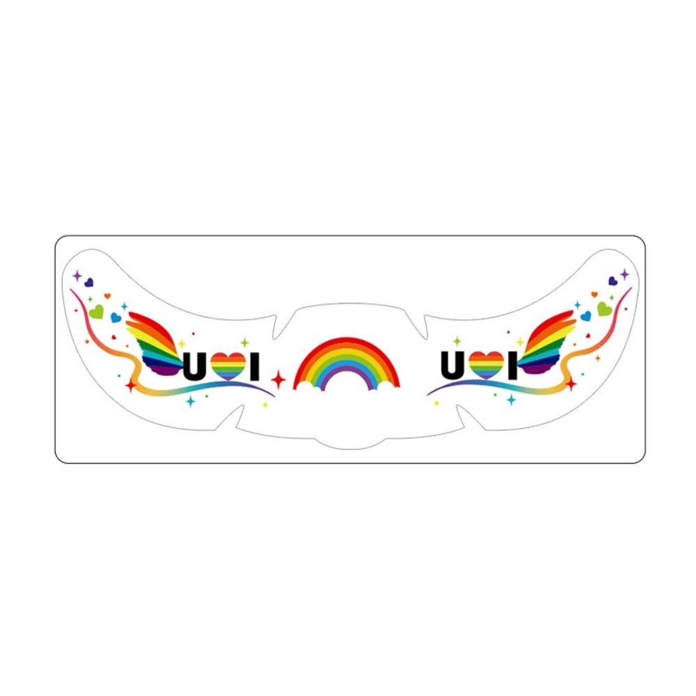 Long Lasting Face Temporary Tattoos Facial Art Makeup Stickers  Pride Month