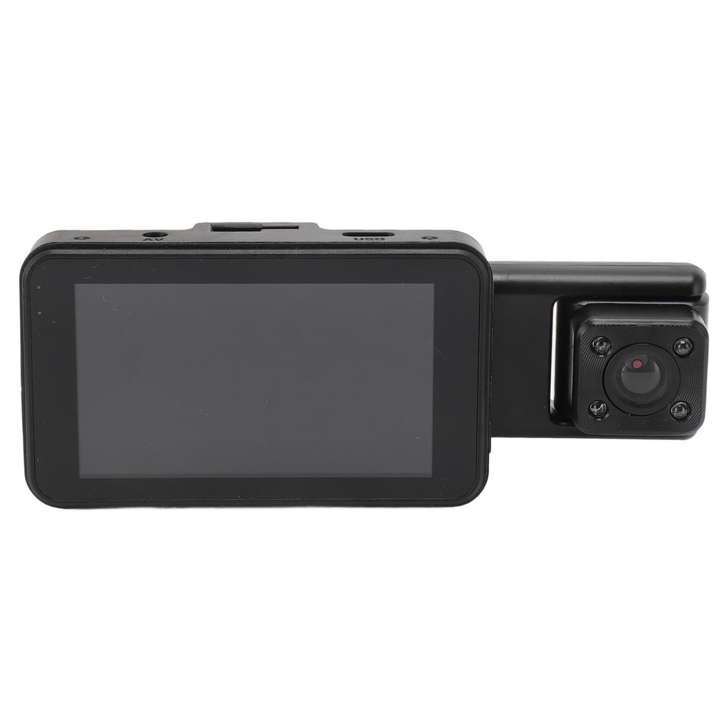 Профессиональный видеорегистратор 3-канальный WiFi 1080P Передняя циклическая запись ИК ночное видение Режим парковки Автомобильная видеокамера