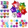 18 Inch Foil Heart Balloons Helium Star Balloon Flower Moon Cartoon Ballon Birthday Party Decoration