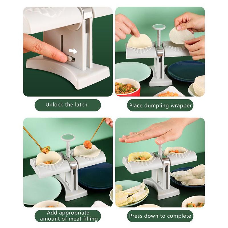 Машина для лепки пельменей Бытовая Двухголовочная Автоматическая Форма для пельменей Машина для лепки эмпанада Пресс для потстикеров Ручная машина для лепки пирогов Кухня