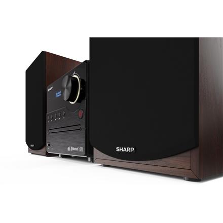 Sharp | Micro Hi-Fi System | XL-B517D(BR) | Brown | USB port | AUX input | Bluetooth | CD player | FM radio | Wireless connection