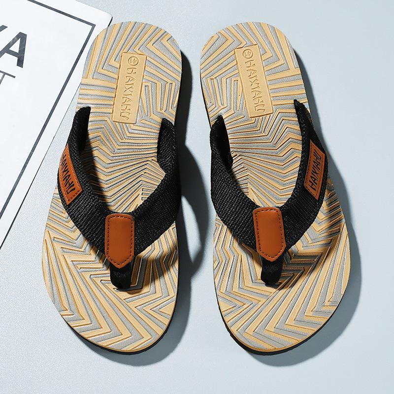 2025 весна новые нескользящие износостойкие дышащие модные шлепанцы на тесьме мужская обувь обувь с цветовой гаммой