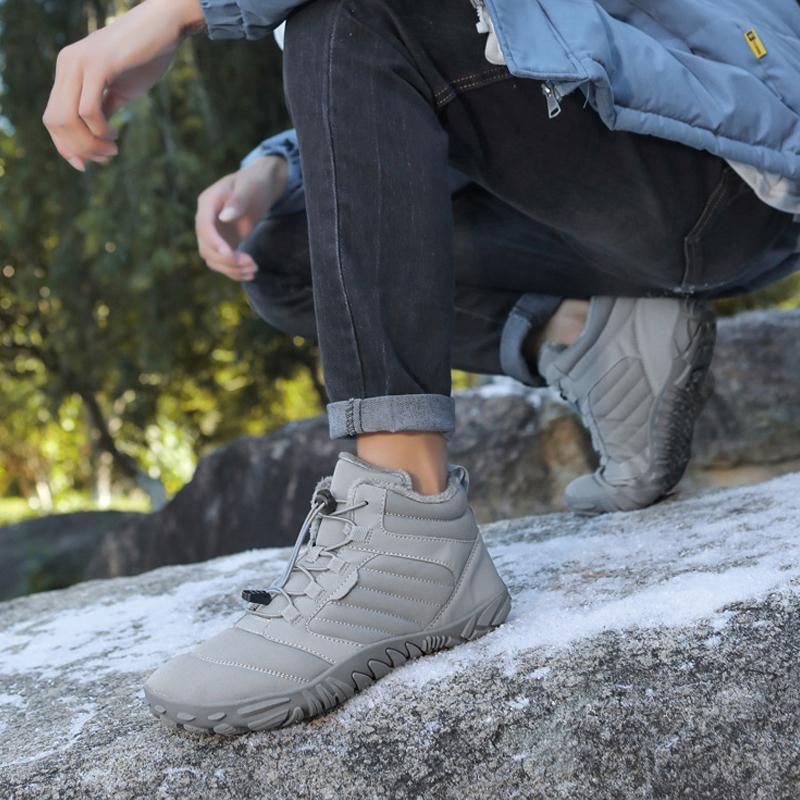 НОВЫЕ Зимние Теплые Походные Ботинки Мужские Плюшевая Подкладка Снежные Ботинки Противоскользящие Уличные Спортивные Ботинки Мужские Теплые Трекинговые Ботинки Женские