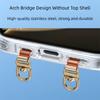 Ultra-thin Lanyards Card Metal Sling Rope Card Clip Luxury Hanging Piece  Mobile Phone