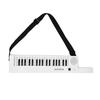 Professional 37-Key Electronic Keyboard Piano with Guitar-Style Shoulder Strap, Mini Microphone, and Audio Headphones