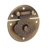 Round EmNaBossing Copper Hasp Retro Wooden Box Lock Clasp Decorative Hasps for Wedding Card Boxes Wine Boxes