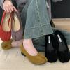 Fashion Bailamos 2024 New Women Split Toe Flats Tabi Ninja Shoes Slip On Microfiber Comfy Slippers Soft Bottom Loafers Ladies Moccasins