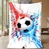 Soccer Ball Energy Burst 2 Theme blanket Lightweight Warm Flannel Blanket Decorative Throw Blanket for Home Decoration