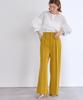 Yours Wide Pants BDXN1808 Camel One-Tuck High-Waist S,