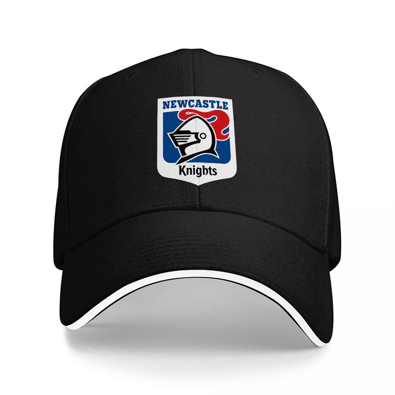 Newcastle Knights Logo Baseball Cap Black Adjustable Hat with Team Emblem for Fans and Sports Enthusiasts