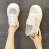 2025 Spring and Autumn New Mesh Breathable Little White Shoes Women's Platform Casual Versatile Board Shoes Small Fragrant Lace Fisherman Shoes