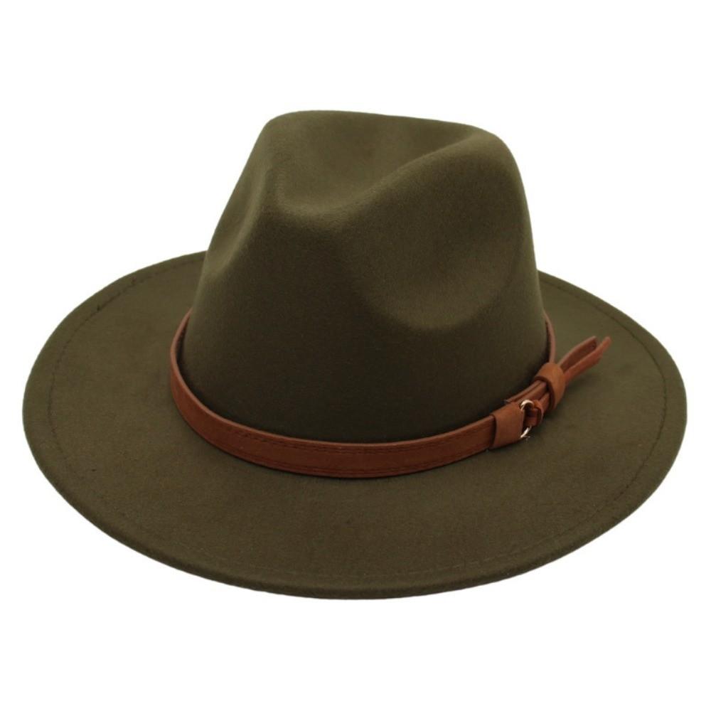 Artificial Suede Western Cowboy Hat Tibetan Style Jazz Fedora Hats Outdoor Riding