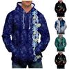 Fashion Print Loose Men's And Women's Long Sleeve Hooded Sweater