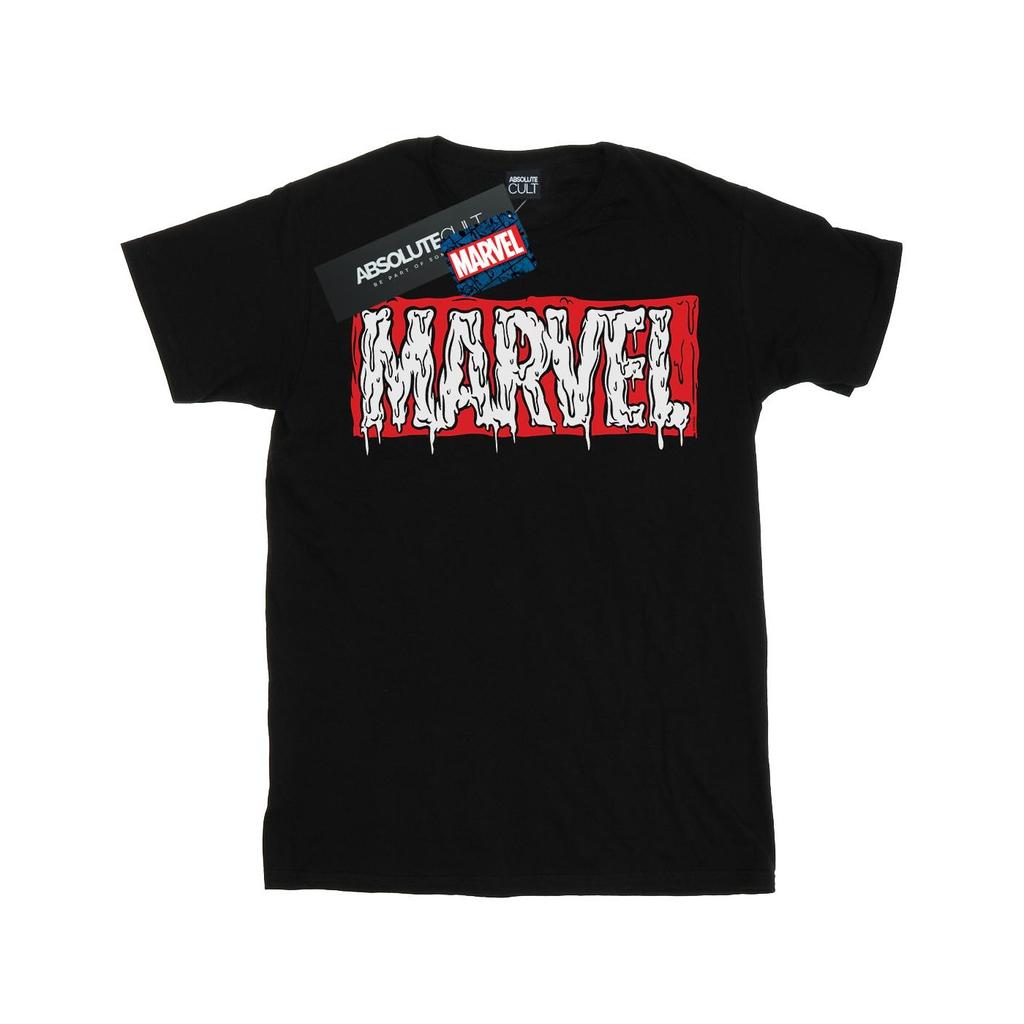 Marvel Mens Drip Logo T-Shirt