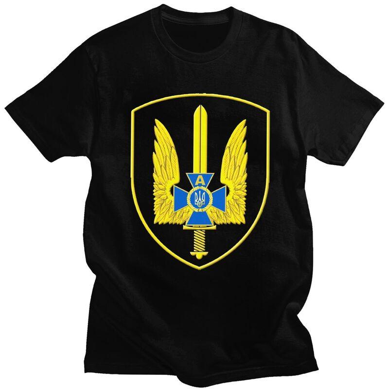 Мужские футболки Special Forces Украины на заказ, с коротким рукавом, повседневные, футболка группы Альфа, свободный крой, 100% хлопок, футболки, Подарок...