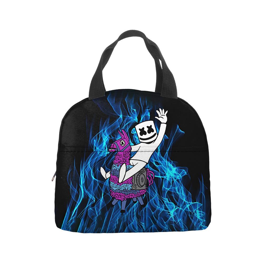 Anime Cartoon Handbag Student Lunch Bag Grades 1-6 Picnic Bag Printed Thermal Insulation Bag Meal Bag