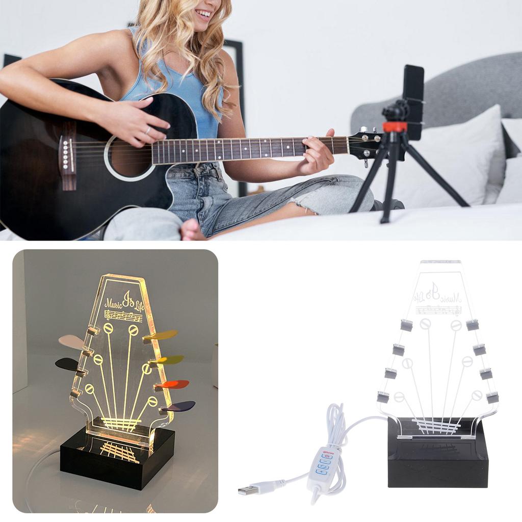Guitar Pick Display Case Acrylic Guitar Display Easel Clear Guitar Pick Stand Pick Box with Base Guitar Pick Holder