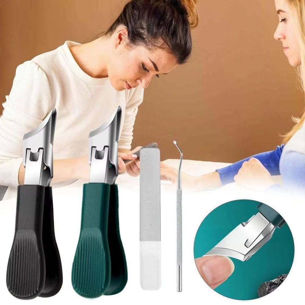 Ножницы для ногтей с косым лезвием и защитой от брызг, клюв орла, новые маникюрные инструменты