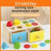 Деревянная детская геометрическая копилка с подбором цветов и познавательная обучающая игрушка