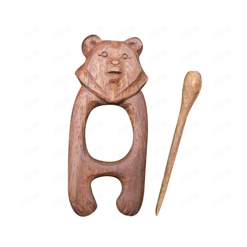 1PC Creative Jewelry Christmas Tree New Shawl Pin Scarf Buckle Wooden Brooch Men Women