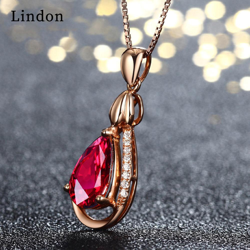 Женское ожерелье Lindon, кулон из медного сплава, циркон, модный подарок