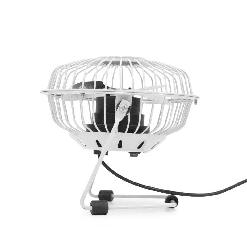 Pullman - Mini Ventilateur De Bureau Usb - Portable, Léger, Orientable - En Métal Blanc