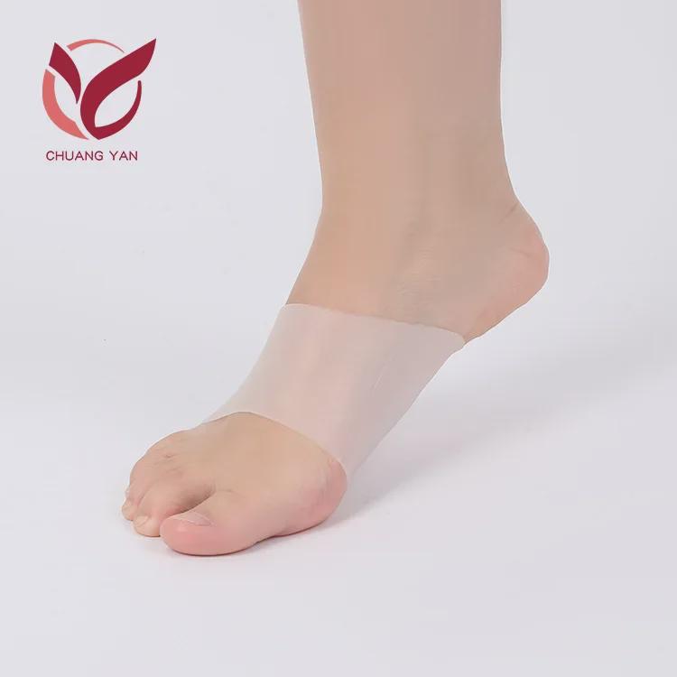 Силиконовые стельки для поддержки свода стопы при плоскостопии - унисекс, амортизирующие корректирующие подушечки