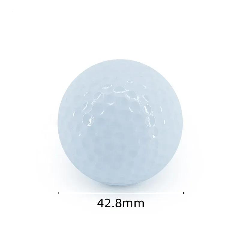 2025 New 10pcs Outdoor golf double-layer white ball two-layer practice ball golf ball
