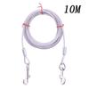 3m/10m Heavy Duty Tie Out Cable Leash with Metal Durable Steel Glue Coating Wire Traction Rope for Dogs Outdoor Cable Steel