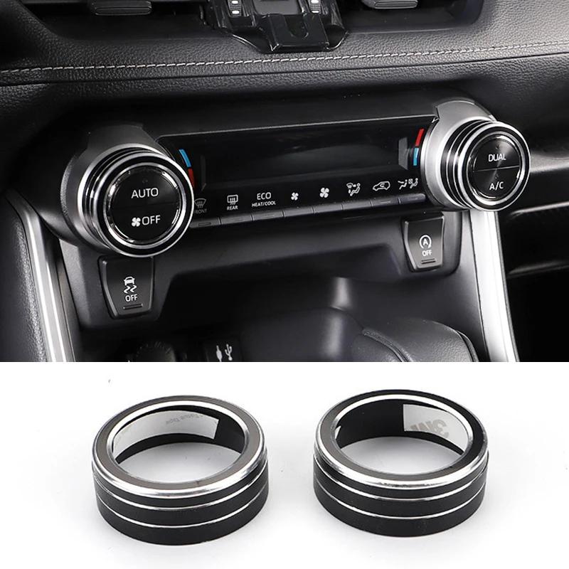 Abaiwai Car Air Condition Switch Knob Ring 3d Decoration For Toyota Rav4 Xa50 2024 Rav 4 Hybrid Parts