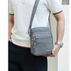 Men's Shoulder Bag Business Leisure Large Capacity Portable Handbag Zipper Multi Layer Waterproof Summer Male's Crossbody Bags