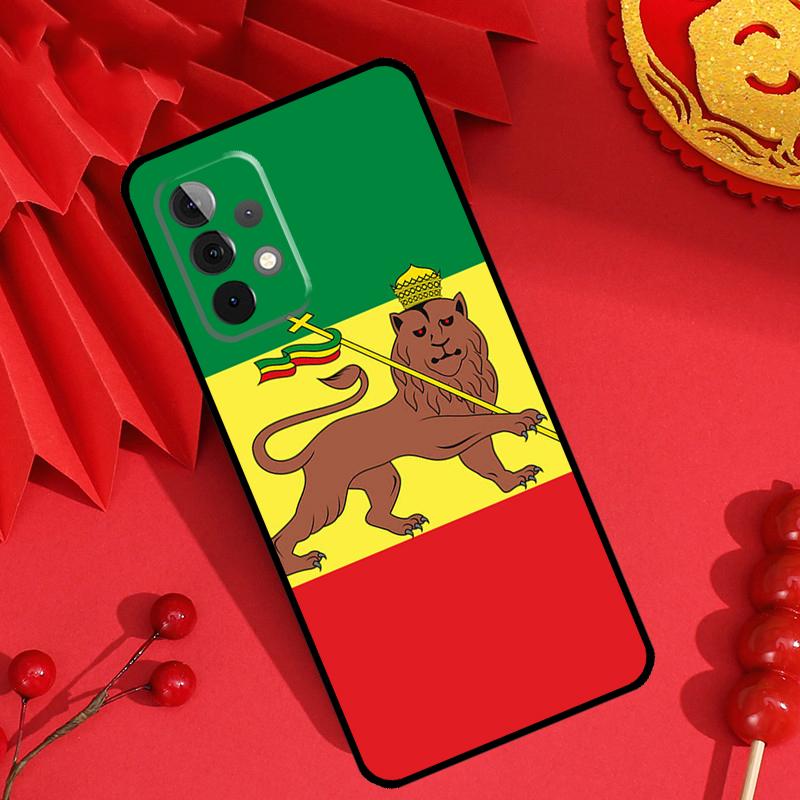 Чехол Флаг Эфиопии для Samsung Galaxy M15 M55 M31 M13 M11 M12 M14 M06 M16 M36 M56 M53 M32 M52 M35 M34 M54