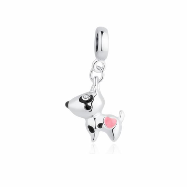 Pet Dog Series,925 Sterling Silver,FRENCH BULLDOG,Chihuahua,Maltese Dog,Fit Original Pandora Bracelet,DIY Jewelry Charm Bead