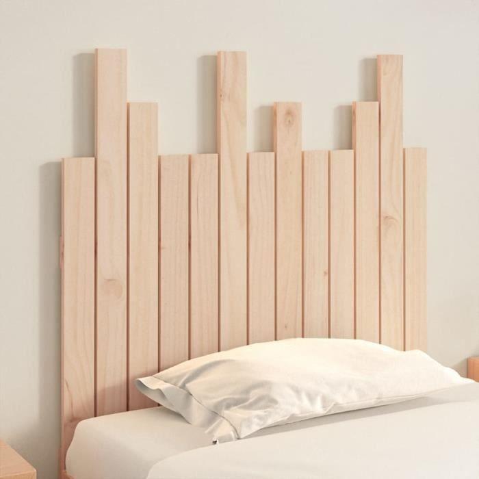 824803 vidaXL Wall-mounted Headboard 82.5x3x80 Cm Solid Pine Wood