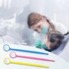 Simple Disposable Mouth Mirror Non-slip Safety Plastic Dental Tooth Mirror Anti-fog Inspection Mirror Dentist Tool
