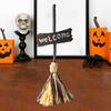 Метла ведьмы интерактивная волшебная ходячая метла игрушка креативное украшение на Хэллоуин для развлечения в доме с привидениями